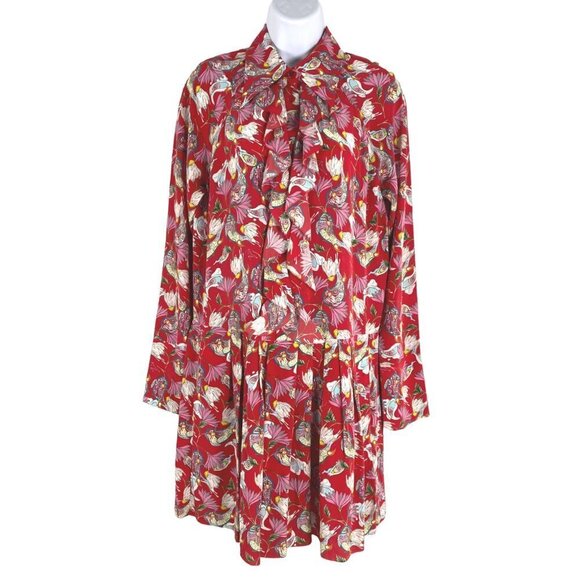 Zadig & Voltaire Dress Small Ruska CDC Paisley‎ Psyche Silk NWT DR-1339 - Picture 1 of 11